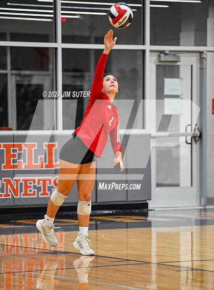 Thumbnail 1 in Fayetteville vs Richards (UIL  Volleyball 1A Region IV Quarterfinal) photogallery.