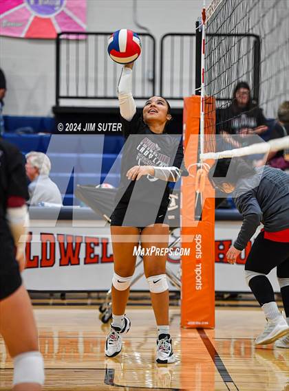 Thumbnail 2 in Fayetteville vs Richards (UIL  Volleyball 1A Region IV Quarterfinal) photogallery.