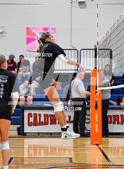 Thumbnail 2 in Fayetteville vs Richards (UIL  Volleyball 1A Region IV Quarterfinal) photogallery.