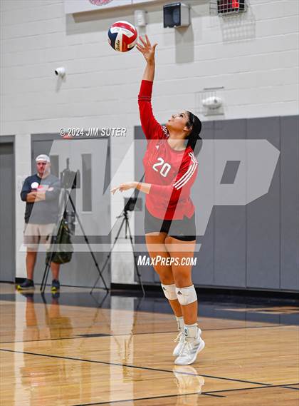 Thumbnail 2 in Fayetteville vs Richards (UIL  Volleyball 1A Region IV Quarterfinal) photogallery.