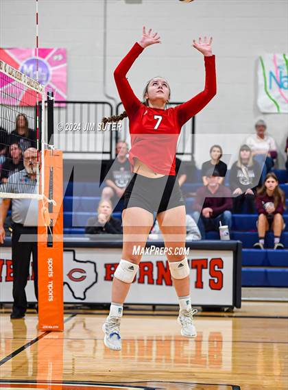 Thumbnail 2 in Fayetteville vs Richards (UIL  Volleyball 1A Region IV Quarterfinal) photogallery.