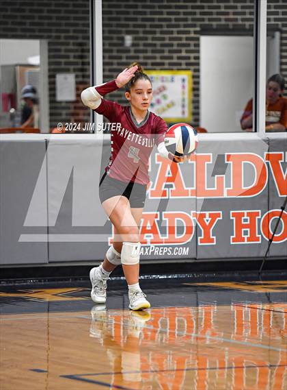 Thumbnail 2 in Fayetteville vs Richards (UIL  Volleyball 1A Region IV Quarterfinal) photogallery.