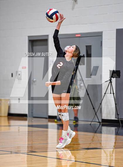 Thumbnail 2 in Fayetteville vs Richards (UIL  Volleyball 1A Region IV Quarterfinal) photogallery.