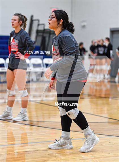 Thumbnail 2 in Fayetteville vs Richards (UIL  Volleyball 1A Region IV Quarterfinal) photogallery.