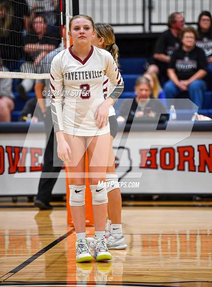 Thumbnail 2 in Fayetteville vs Richards (UIL  Volleyball 1A Region IV Quarterfinal) photogallery.