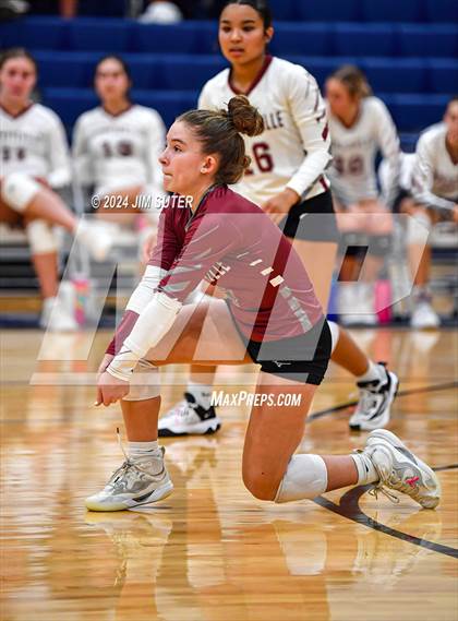 Thumbnail 3 in Fayetteville vs Richards (UIL  Volleyball 1A Region IV Quarterfinal) photogallery.