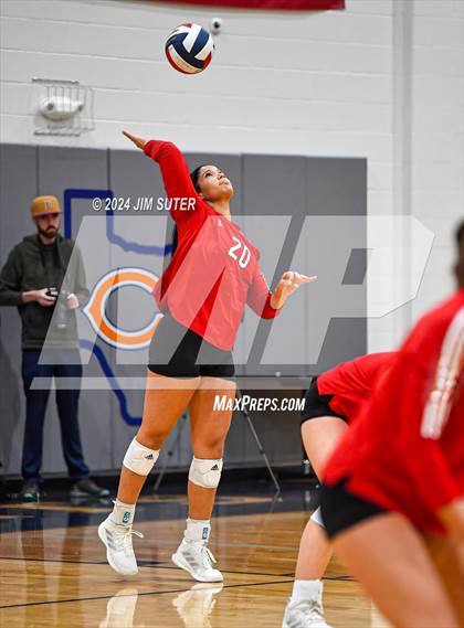 Thumbnail 2 in Fayetteville vs Richards (UIL  Volleyball 1A Region IV Quarterfinal) photogallery.