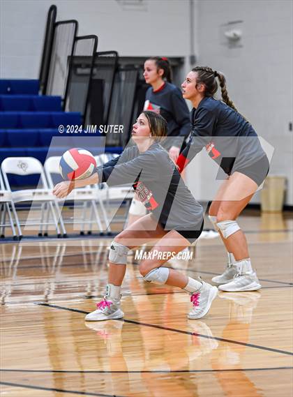 Thumbnail 2 in Fayetteville vs Richards (UIL  Volleyball 1A Region IV Quarterfinal) photogallery.