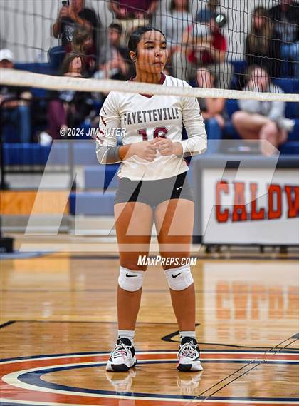 Thumbnail 2 in Fayetteville vs Richards (UIL  Volleyball 1A Region IV Quarterfinal) photogallery.