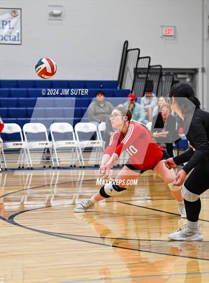 Thumbnail 2 in Fayetteville vs Richards (UIL  Volleyball 1A Region IV Quarterfinal) photogallery.