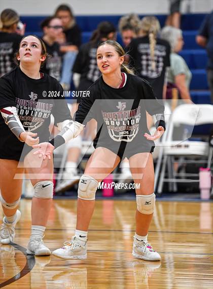 Thumbnail 3 in Fayetteville vs Richards (UIL  Volleyball 1A Region IV Quarterfinal) photogallery.