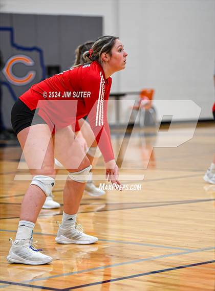 Thumbnail 2 in Fayetteville vs Richards (UIL  Volleyball 1A Region IV Quarterfinal) photogallery.