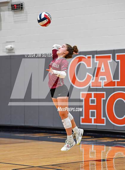 Thumbnail 2 in Fayetteville vs Richards (UIL  Volleyball 1A Region IV Quarterfinal) photogallery.