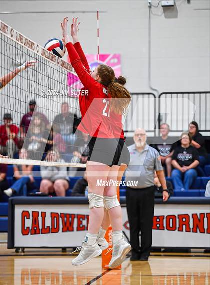 Thumbnail 1 in Fayetteville vs Richards (UIL  Volleyball 1A Region IV Quarterfinal) photogallery.