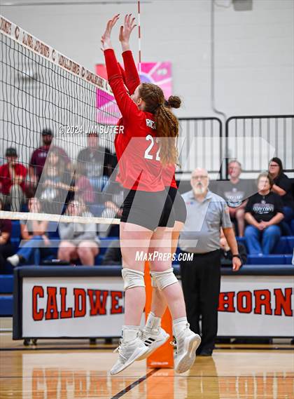 Thumbnail 3 in Fayetteville vs Richards (UIL  Volleyball 1A Region IV Quarterfinal) photogallery.