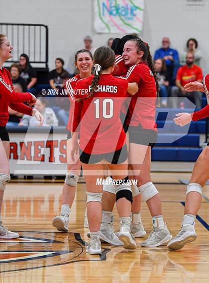 Thumbnail 1 in Fayetteville vs Richards (UIL  Volleyball 1A Region IV Quarterfinal) photogallery.