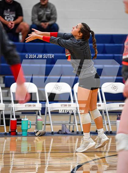 Thumbnail 3 in Fayetteville vs Richards (UIL  Volleyball 1A Region IV Quarterfinal) photogallery.