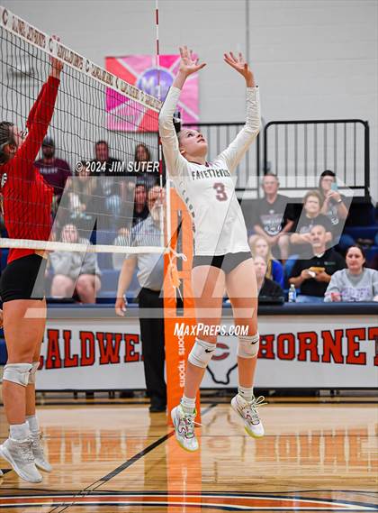 Thumbnail 3 in Fayetteville vs Richards (UIL  Volleyball 1A Region IV Quarterfinal) photogallery.