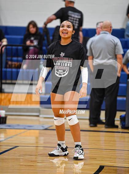 Thumbnail 2 in Fayetteville vs Richards (UIL  Volleyball 1A Region IV Quarterfinal) photogallery.