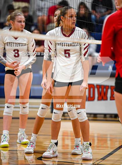 Thumbnail 3 in Fayetteville vs Richards (UIL  Volleyball 1A Region IV Quarterfinal) photogallery.