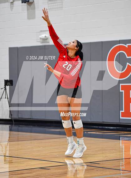 Thumbnail 2 in Fayetteville vs Richards (UIL  Volleyball 1A Region IV Quarterfinal) photogallery.