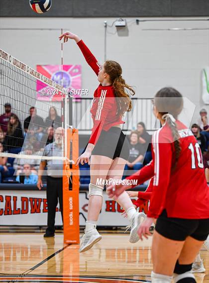 Thumbnail 3 in Fayetteville vs Richards (UIL  Volleyball 1A Region IV Quarterfinal) photogallery.