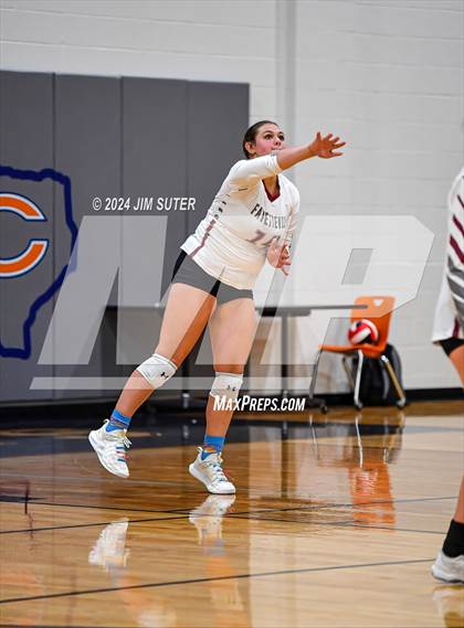 Thumbnail 1 in Fayetteville vs Richards (UIL  Volleyball 1A Region IV Quarterfinal) photogallery.