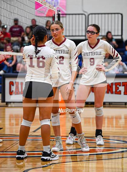 Thumbnail 3 in Fayetteville vs Richards (UIL  Volleyball 1A Region IV Quarterfinal) photogallery.