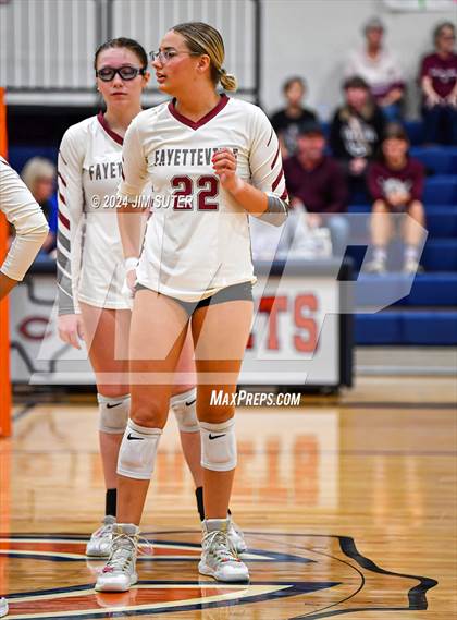 Thumbnail 2 in Fayetteville vs Richards (UIL  Volleyball 1A Region IV Quarterfinal) photogallery.