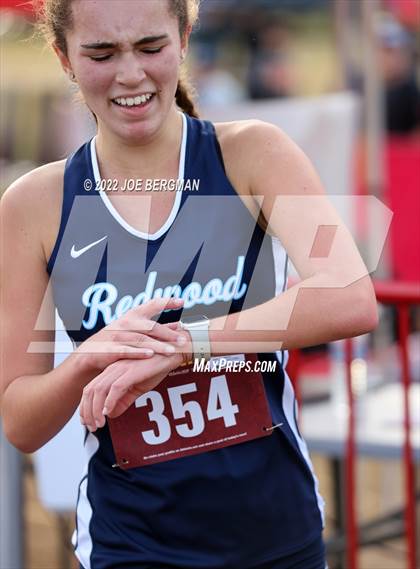 Thumbnail 3 in CIF Central Section Cross Country Championships (Girls D2 Race) photogallery.