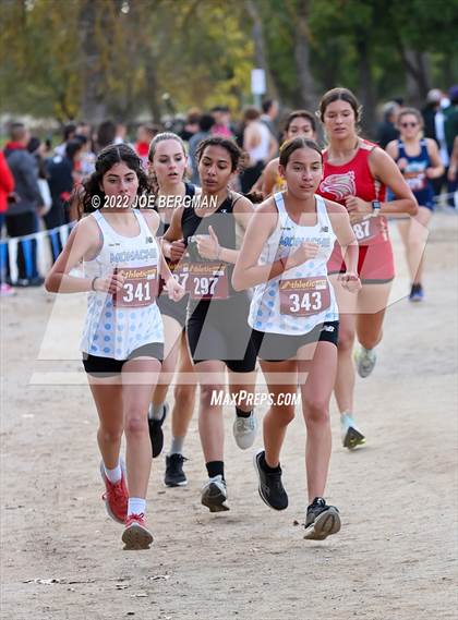 Thumbnail 2 in CIF Central Section Cross Country Championships (Girls D2 Race) photogallery.