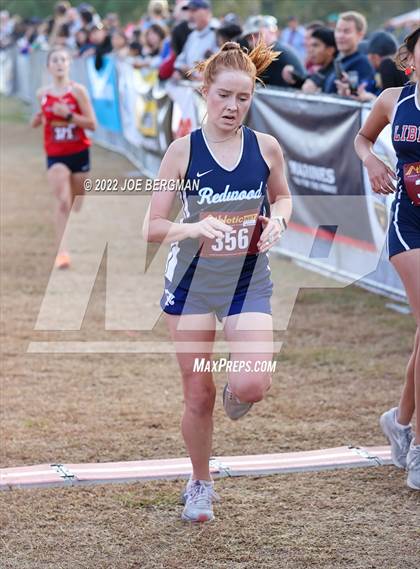 Thumbnail 1 in CIF Central Section Cross Country Championships (Girls D2 Race) photogallery.