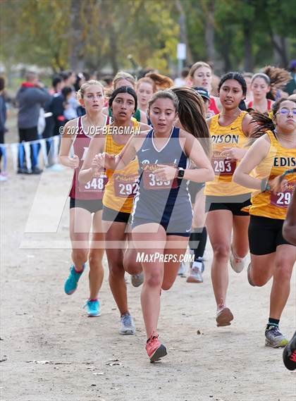 Thumbnail 3 in CIF Central Section Cross Country Championships (Girls D2 Race) photogallery.