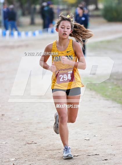 Thumbnail 3 in CIF Central Section Cross Country Championships (Girls D2 Race) photogallery.