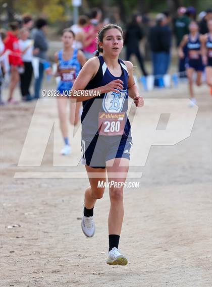 Thumbnail 2 in CIF Central Section Cross Country Championships (Girls D2 Race) photogallery.