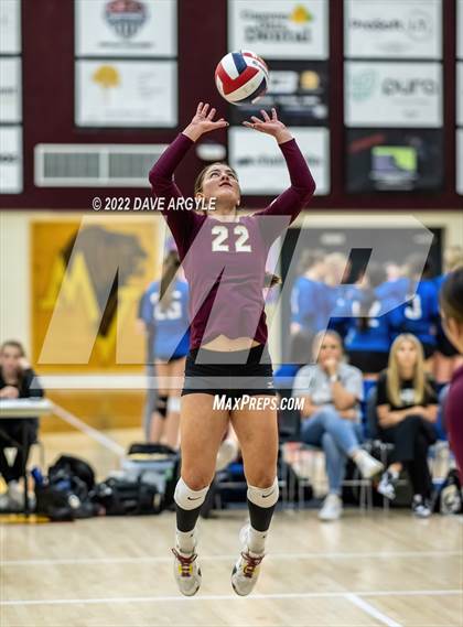 Thumbnail 2 in Maple Mountain vs. Corner Canyon (5A/6A Volleyball Challenge) photogallery.