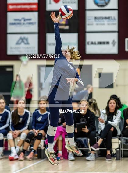 Thumbnail 3 in Maple Mountain vs. Corner Canyon (5A/6A Volleyball Challenge) photogallery.