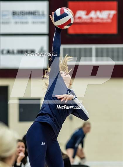 Thumbnail 3 in Maple Mountain vs. Corner Canyon (5A/6A Volleyball Challenge) photogallery.
