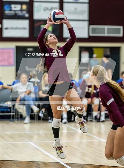 Thumbnail 2 in Maple Mountain vs. Corner Canyon (5A/6A Volleyball Challenge) photogallery.