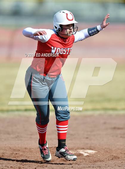 Thumbnail 2 in Wooster vs. Bishop Union (Yerington Tournament) photogallery.