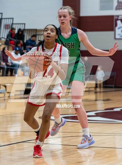 Thumbnail 2 in Cathedral vs. Lawrence North (IHSAA 4A sectional 10 semi-final) photogallery.