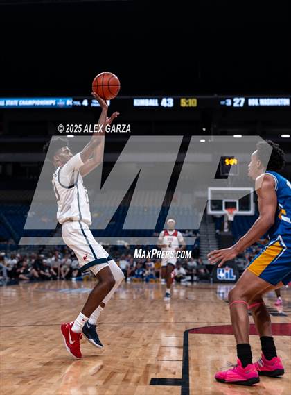 Thumbnail 2 in Dallas Kimball vs. Houston Washington (UIL 4A Basketball Division I Final) photogallery.