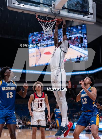 Thumbnail 3 in Dallas Kimball vs. Houston Washington (UIL 4A Basketball Division I Final) photogallery.