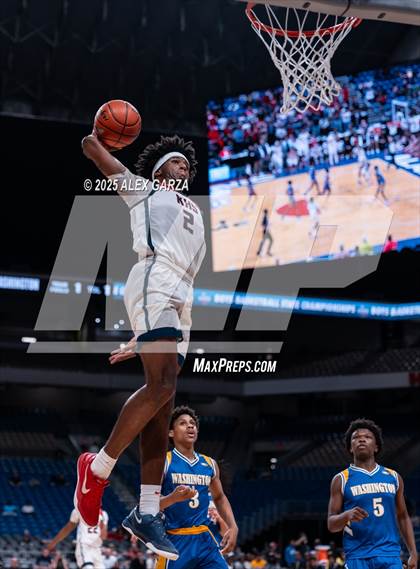 Thumbnail 3 in Dallas Kimball vs. Houston Washington (UIL 4A Basketball Division I Final) photogallery.
