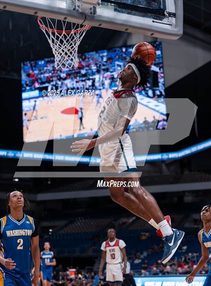 Thumbnail 1 in Dallas Kimball vs. Houston Washington (UIL 4A Basketball Division I Final) photogallery.