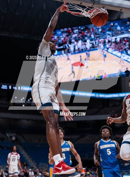 Thumbnail 3 in Dallas Kimball vs. Houston Washington (UIL 4A Basketball Division I Final) photogallery.