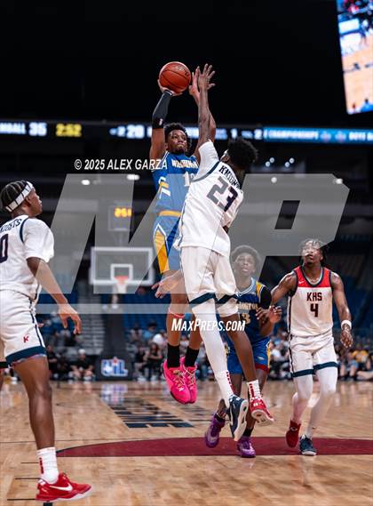 Thumbnail 1 in Dallas Kimball vs. Houston Washington (UIL 4A Basketball Division I Final) photogallery.