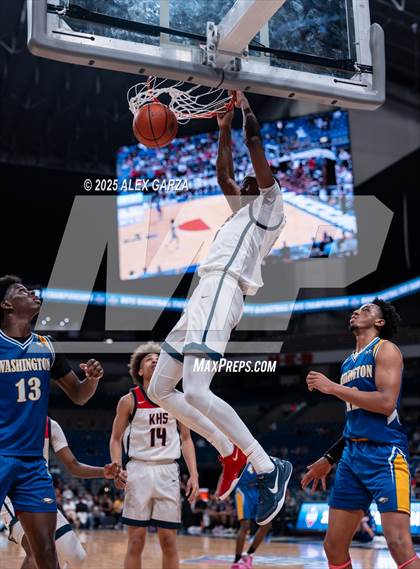 Thumbnail 2 in Dallas Kimball vs. Houston Washington (UIL 4A Basketball Division I Final) photogallery.
