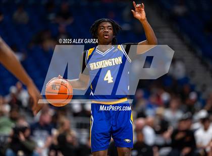 Thumbnail 3 in Dallas Kimball vs. Houston Washington (UIL 4A Basketball Division I Final) photogallery.
