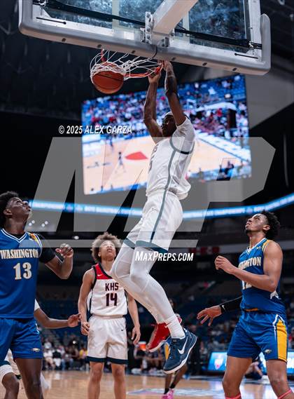 Thumbnail 1 in Dallas Kimball vs. Houston Washington (UIL 4A Basketball Division I Final) photogallery.
